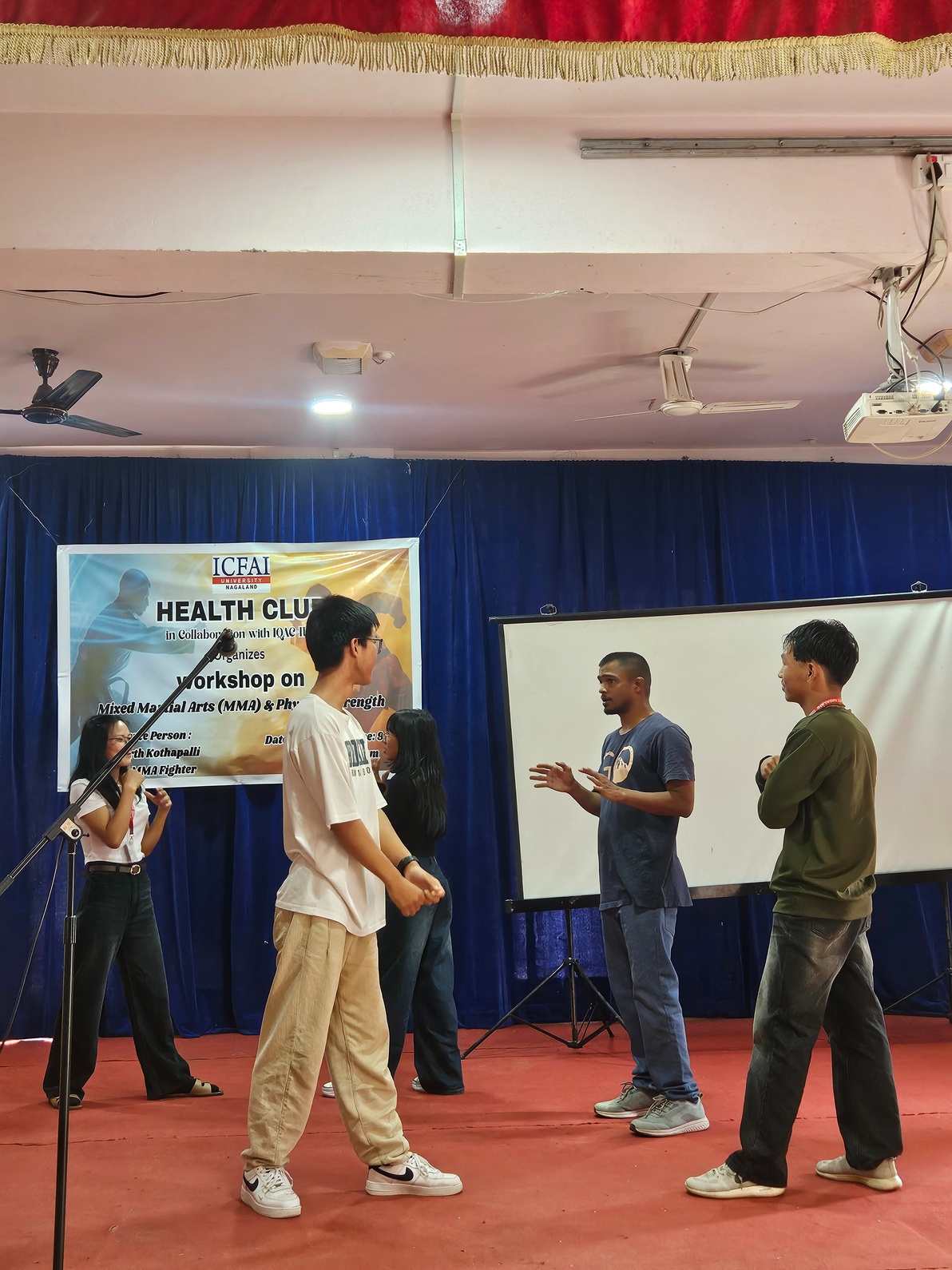 A workshop on Mixed Martial Arts and Physical Strength
