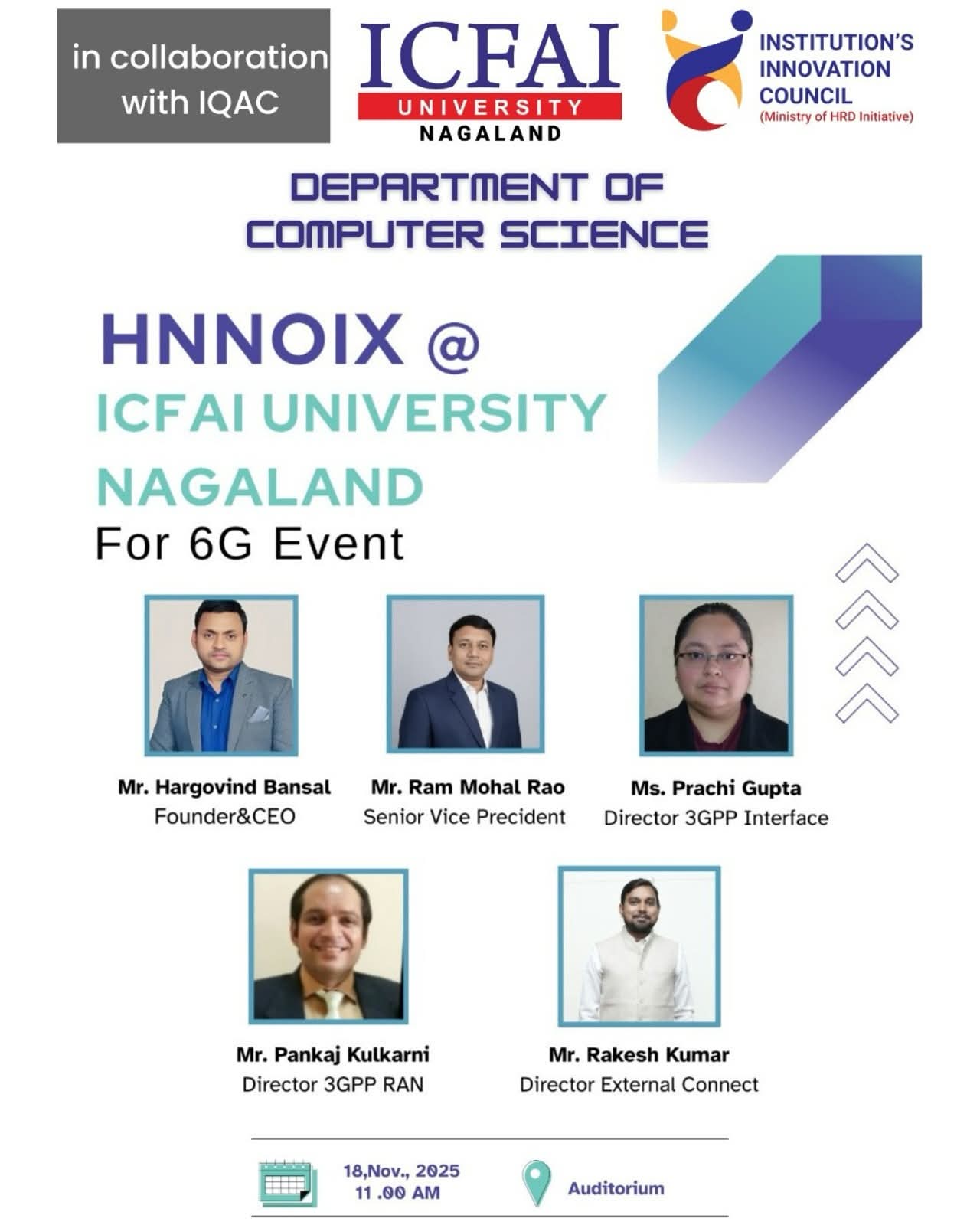 ICFAI University Nagaland Hosts Session on ‘6G Awareness & Innovation’ 